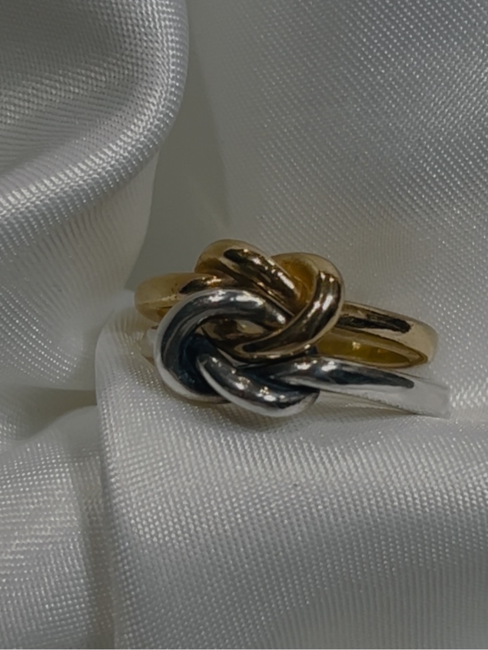 James Avery Original Lovers’ Knot Ring 14K Gold & Sterling Silver - Size 6 - Picture 5 of 7